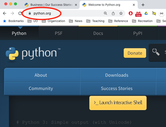 Visit Python.org
