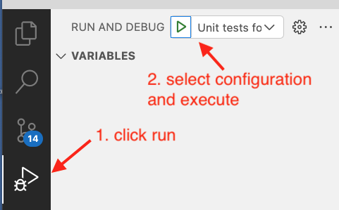 Select and launch in VS Code